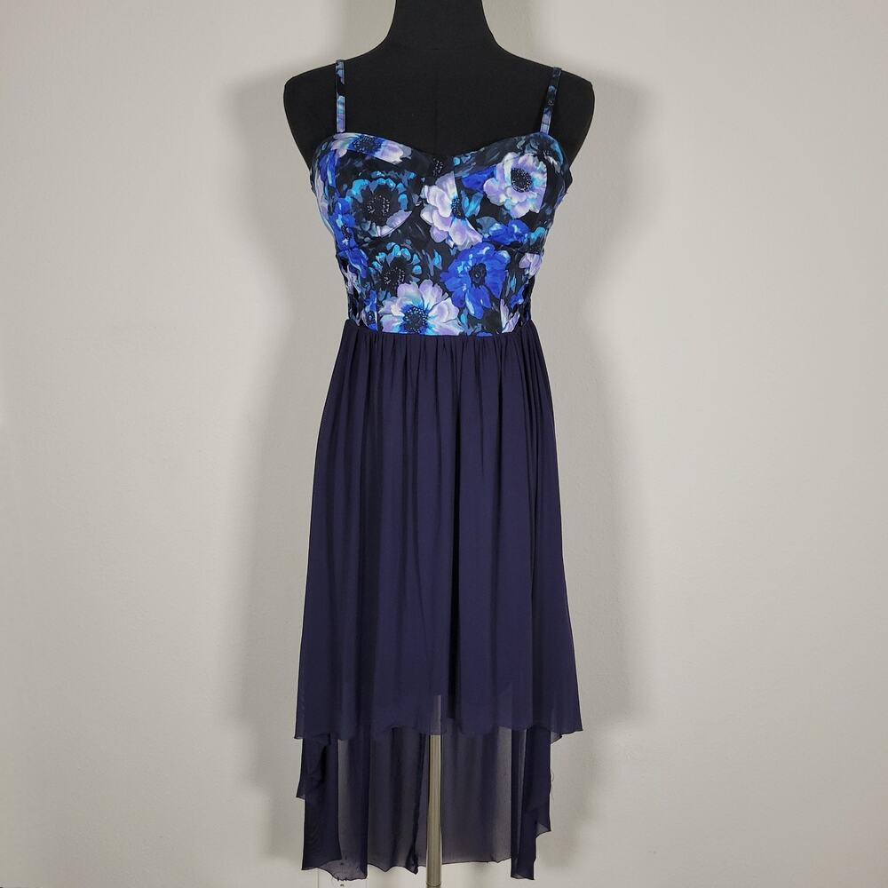 Forever 21 High Low Dress Corset Fit & Flare Small Floral Fairycore Cottagecore